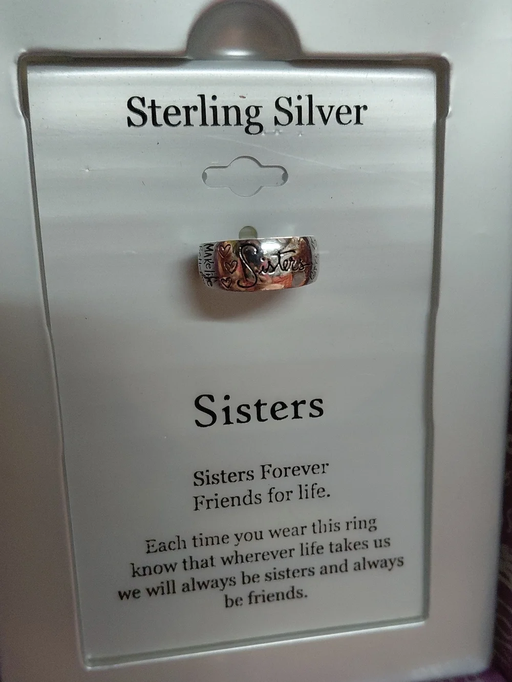 Sterling Silver 'Sisters' Ring - Silver